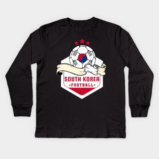 South Korea Soccer Kids Long Sleeve T-Shirt